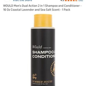 Shampoo + Conditioner Set in Cream with Yellow Caps